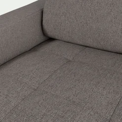 Canapé 3 places convertible avec matelas Bultex en pop avec accoudoirs 15cm - taupe