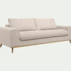 Canapé 4 places convertible en tissu Storm - beige roucas