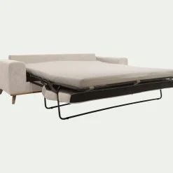 Canapé 4 places convertible en tissu Storm - beige roucas