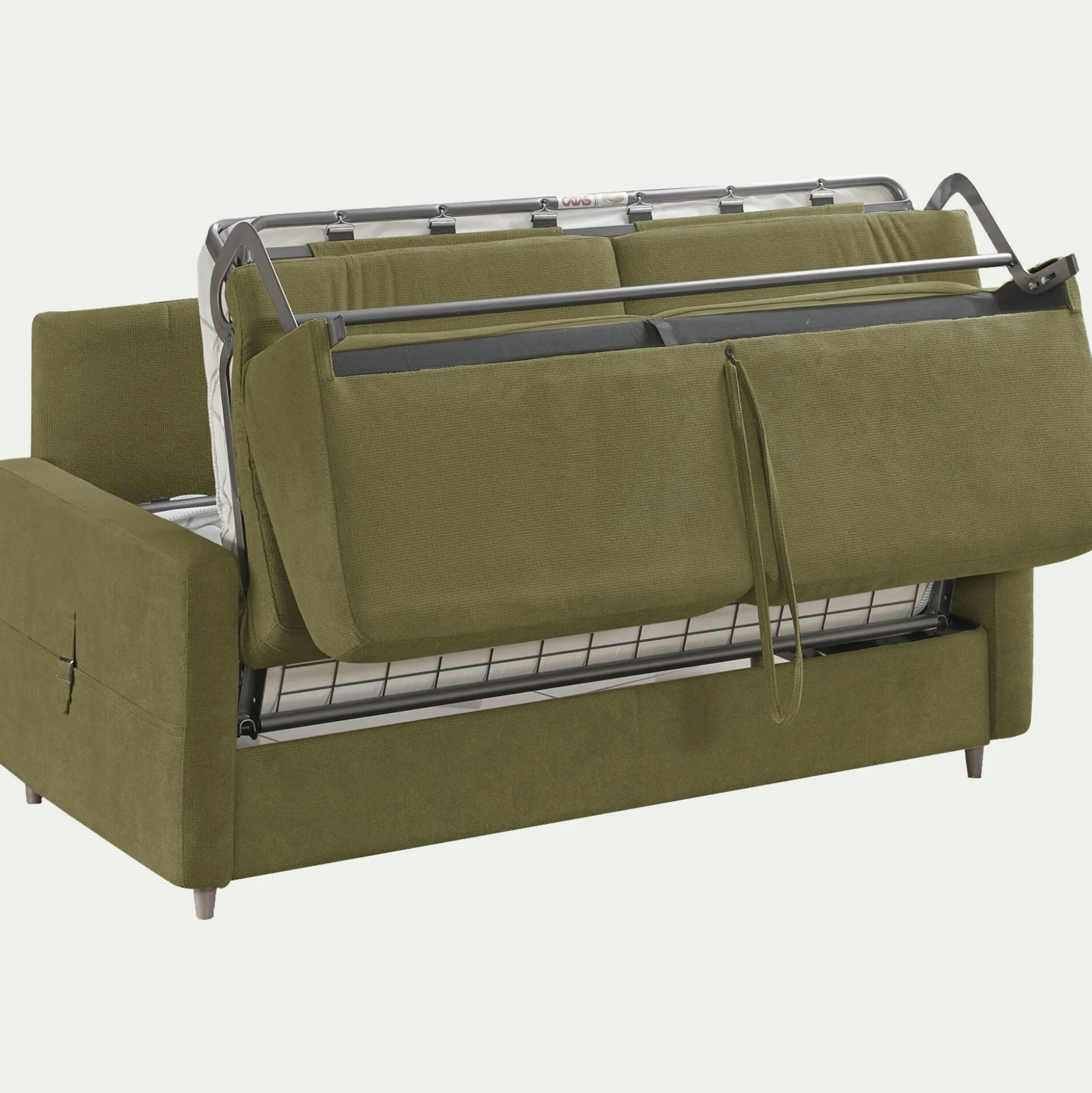 Canapé 4 places convertible en tissu Sogno densité 35kg/m3 - vert cèdre