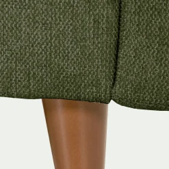 Canapé 3 places convertible en tissu - vert cèdre