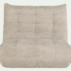 Canapé 2 places en tissu chenille - beige roucas