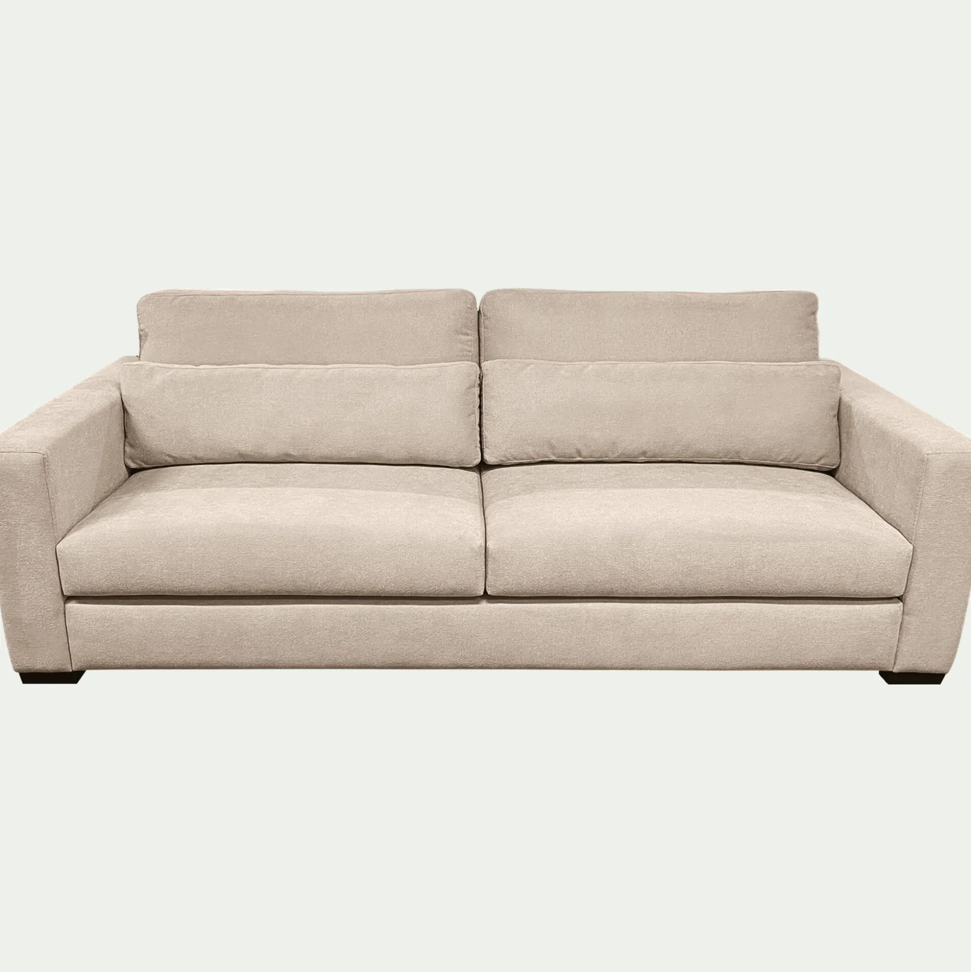 Canapé 5 places fixe en tissu Bloq - beige roucas