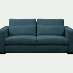 Canapé 3 places fixe en tissu Genesis - bleu