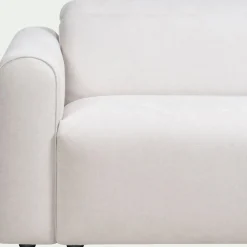 Canapé 3 places fixe en tissu - beige roucas