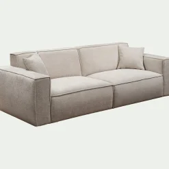 Canapé 5 places fixe en tissu Genesis - beige