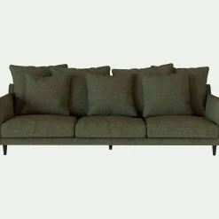 Canapé 5 places fixe en tissu - vert cèdre