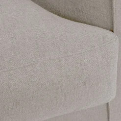 Canapé 2 places fixe en tissu joint - gris borie