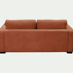 Canapé 3 places fixe en tissu Genesis - brun rustrel