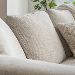 Canapé 4 places fixe en tissu armonia - beige alpilles