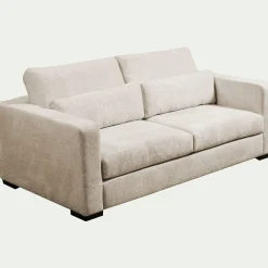 Canapé 3 places fixe en tissu Genesis - beige