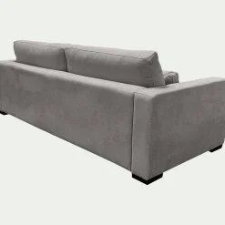 Canapé 5 places fixe en tissu Bloq - gris moyen