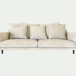 Canapé 4 places fixe en tissu genesis - blanc ventoux