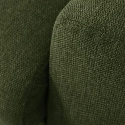 Canapé 3 places fixe en tissu - vert cèdre