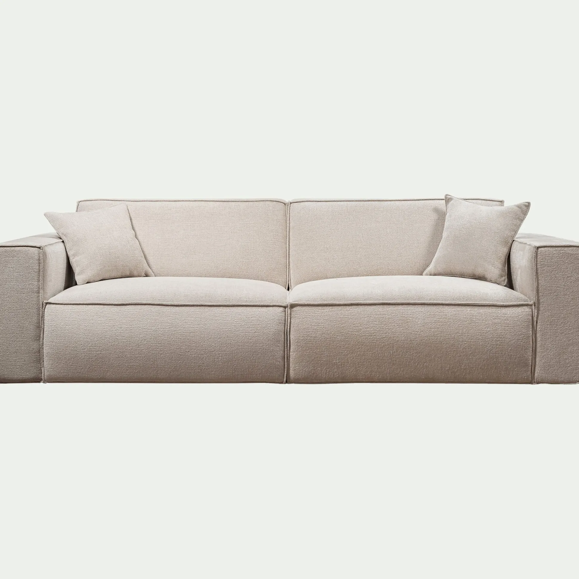 Canapé 4 places fixe en tissu Genesis - beige