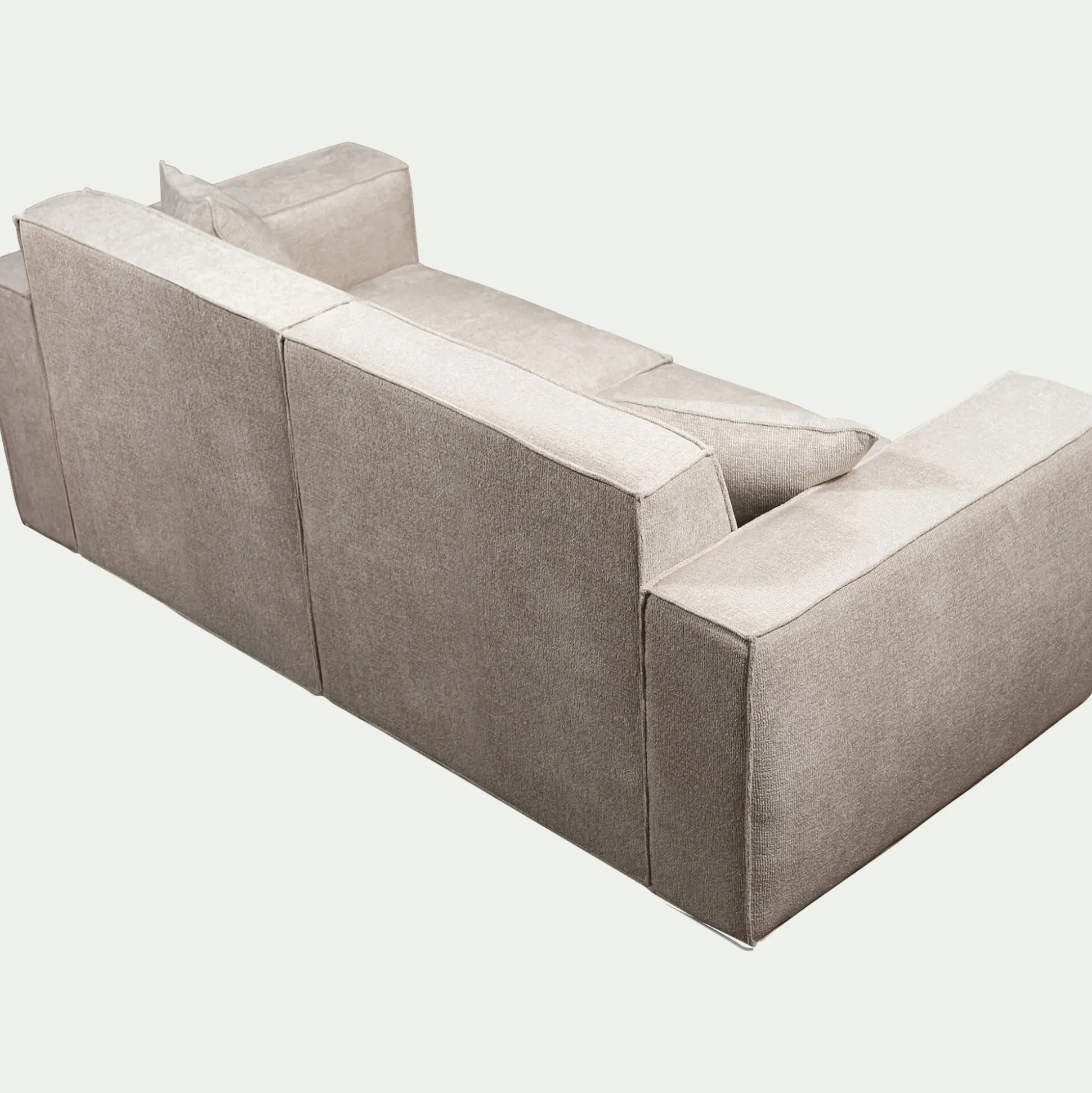 Canapé 4 places fixe en tissu Genesis - beige