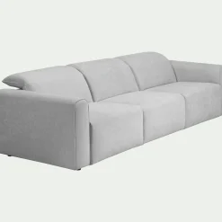 Canapé 5 places fixe en tissu - gris borie