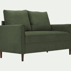 Canapé 2 places fixe en tissu Loft - vert cèdre