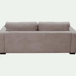 Canapé 5 places fixe en tissu genesis - gris