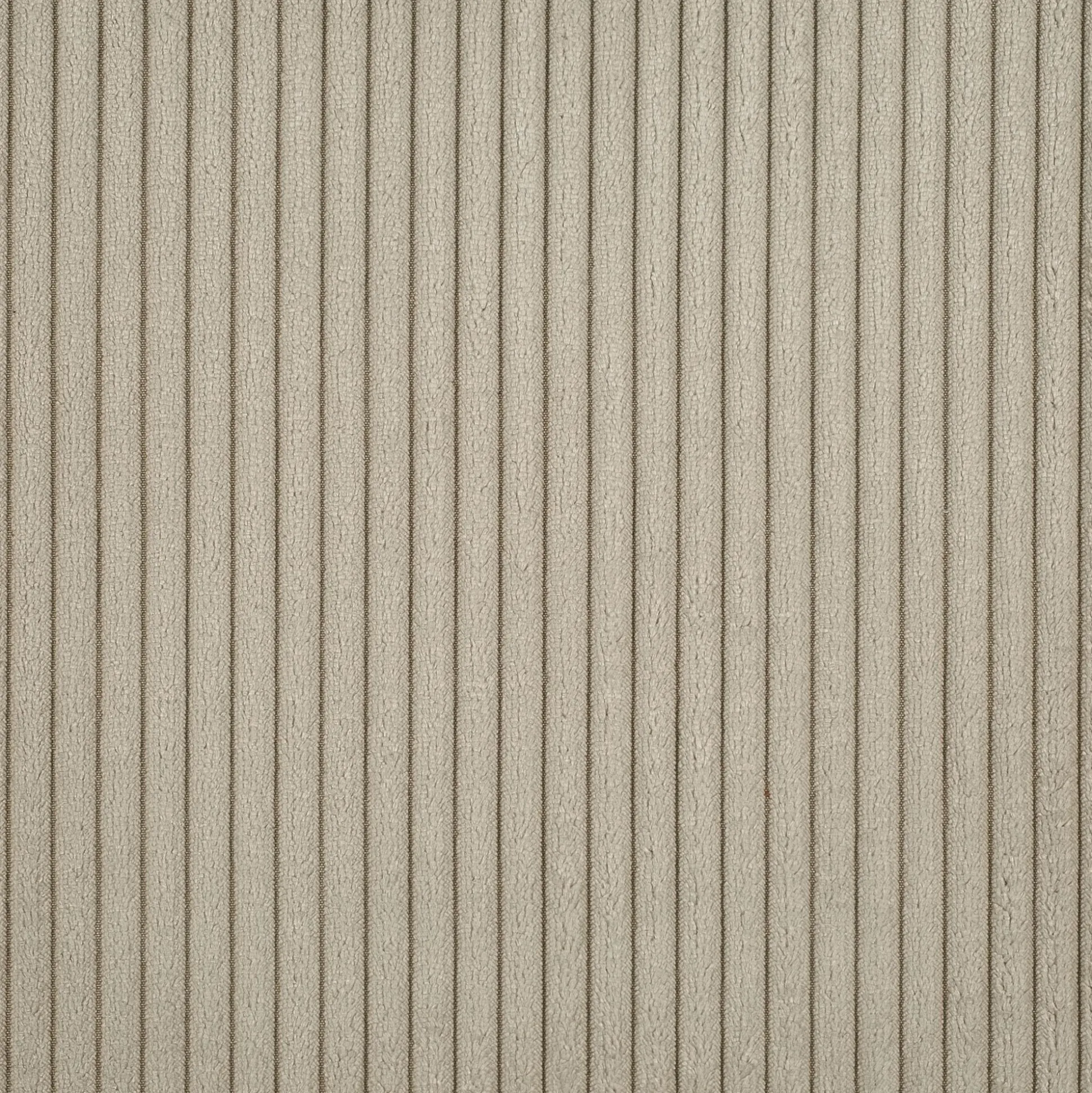 Canapé 3 places fixe en velours côtelé Azores - gris taupe