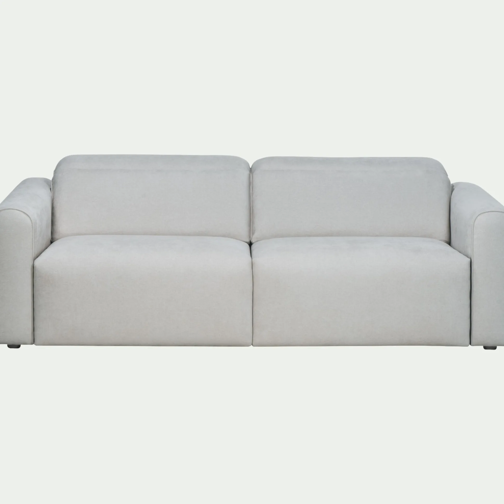 Canapé 3 places relax droit en tissu - gris borie