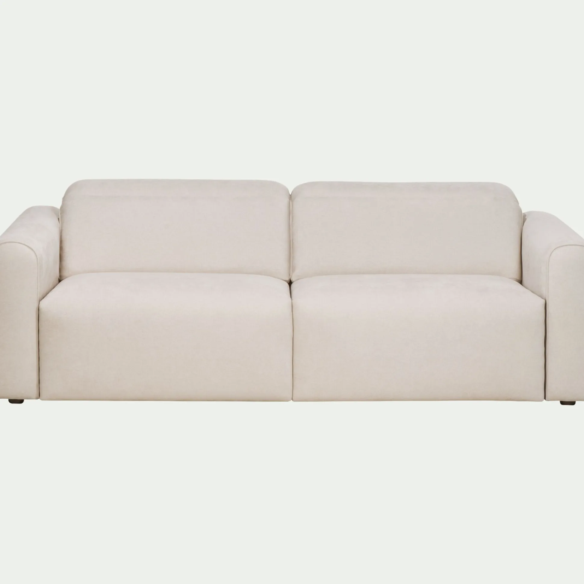 Canapé 3 places relax droit en tissu - beige roucas