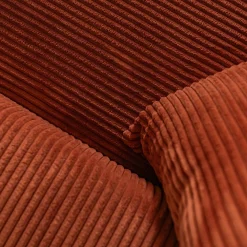 Canapé convertible à angle réversible en velours côtelé - brun rustrel
