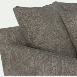 Canapé d'angle droit fixe en tissu genesis - beige alpilles