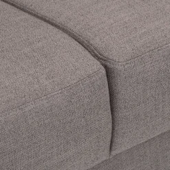 Canapé d'angle réversible convertible en tissu - gris borie