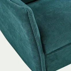 Canapé d'angle réversible convertible en tissu avec matelas densité 25kg/m3 - gris restanque