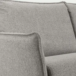 Canapé d'angle réversible convertible en tissu Sogno avec matelas densité 35kg/m3 - gris moyen