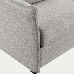 Canapé d'angle réversible convertible en tissu Sogno avec matelas densité 35kg/m3 - gris borie