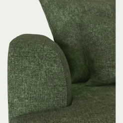 Canapé fixe 5 places en tissu - vert cèdre