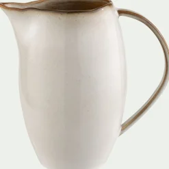 Carafe avec anse en grès 1,1L - beige alpilles