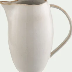 Carafe avec anse en grès 1,1L - beige alpilles