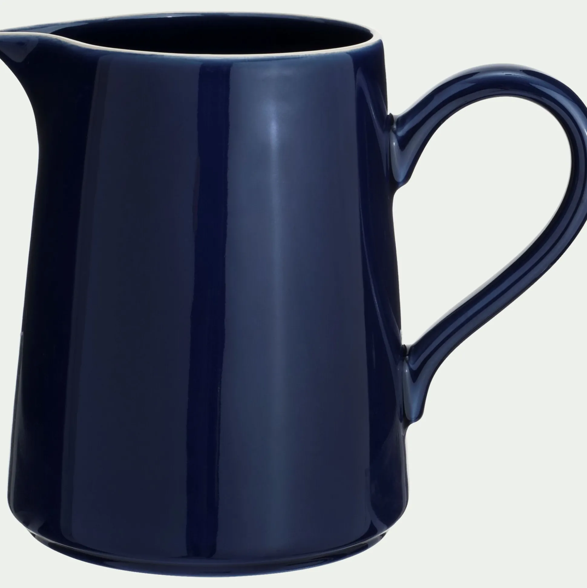 Carafe avec anse en grès 1,7L - bleu