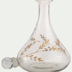 Carafe en verre gravé 90cl - transparent