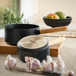 Casserole en aluminium D16cm - noir