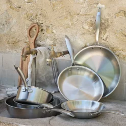 Casserole en inox D20cm - argenté métallisé