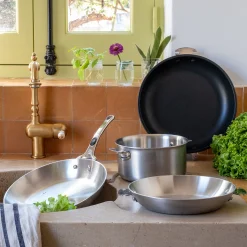 Casserole en inox De Buyer D18cm - gris métallisé