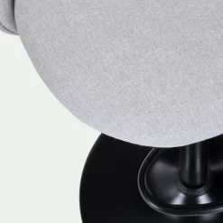 Chaise de bar en tissu - gris borie H86cm