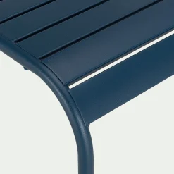 Chaise de jardin empilable en acier - bleu figuerolles