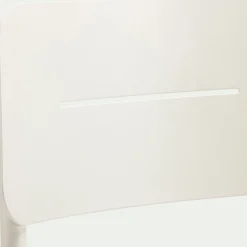 Chaise de jardin empilable en aluminium - blanc