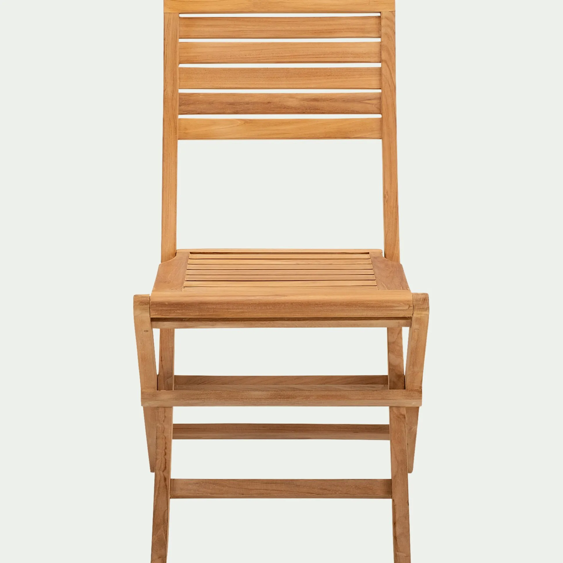 Chaise de jardin pliante en teck - bois clair