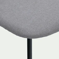 Chaise de repas en tissu - gris