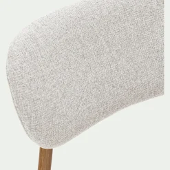 Chaise de repas en tissu - beige