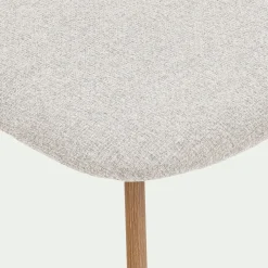 Chaise de repas en tissu - beige