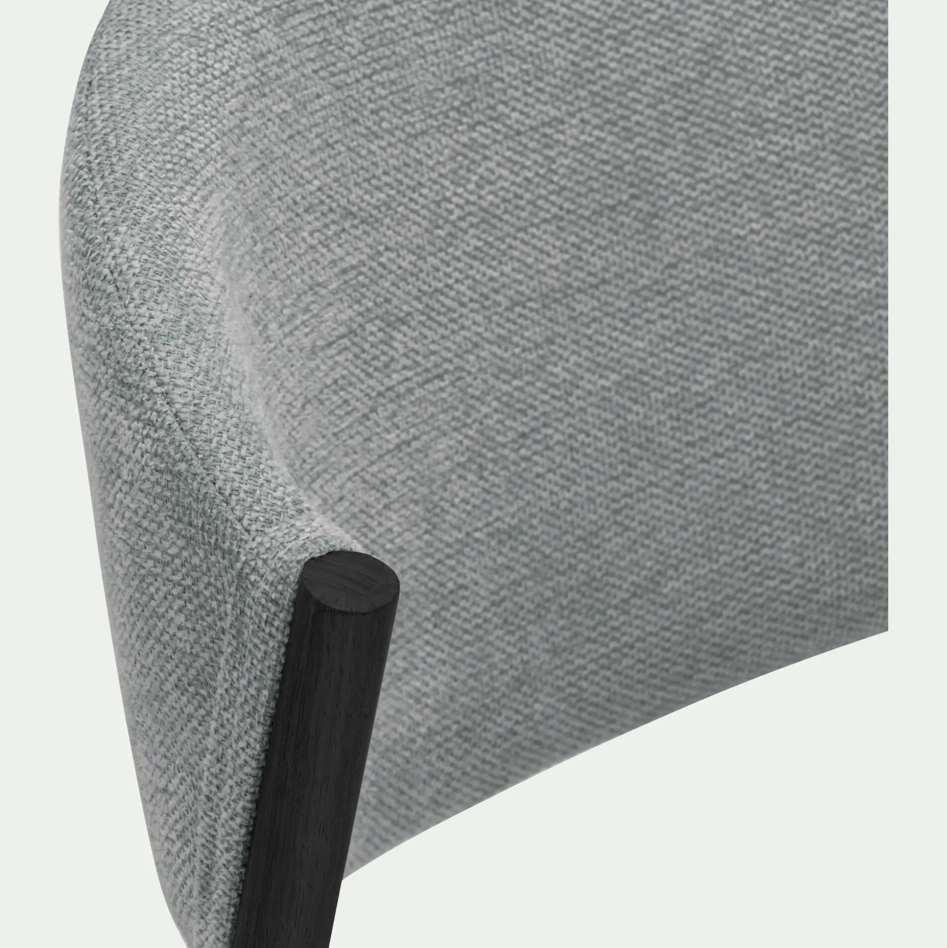 Chaise de repas épurée en tissu - gris