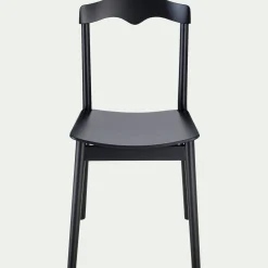 Chaise en bois de hêtre massif - noir