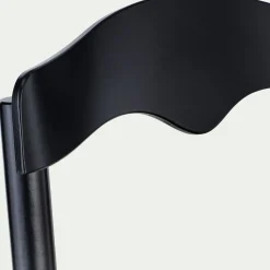 Chaise en bois de hêtre massif - noir